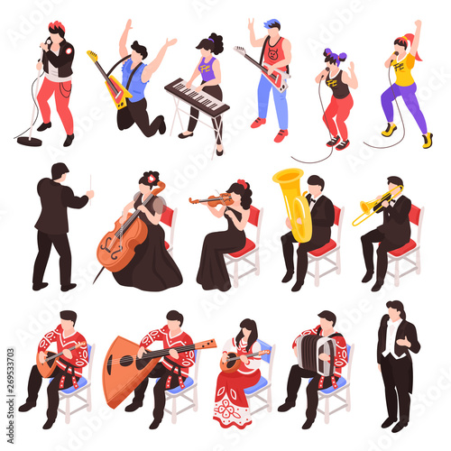 Musicians Isometric Set