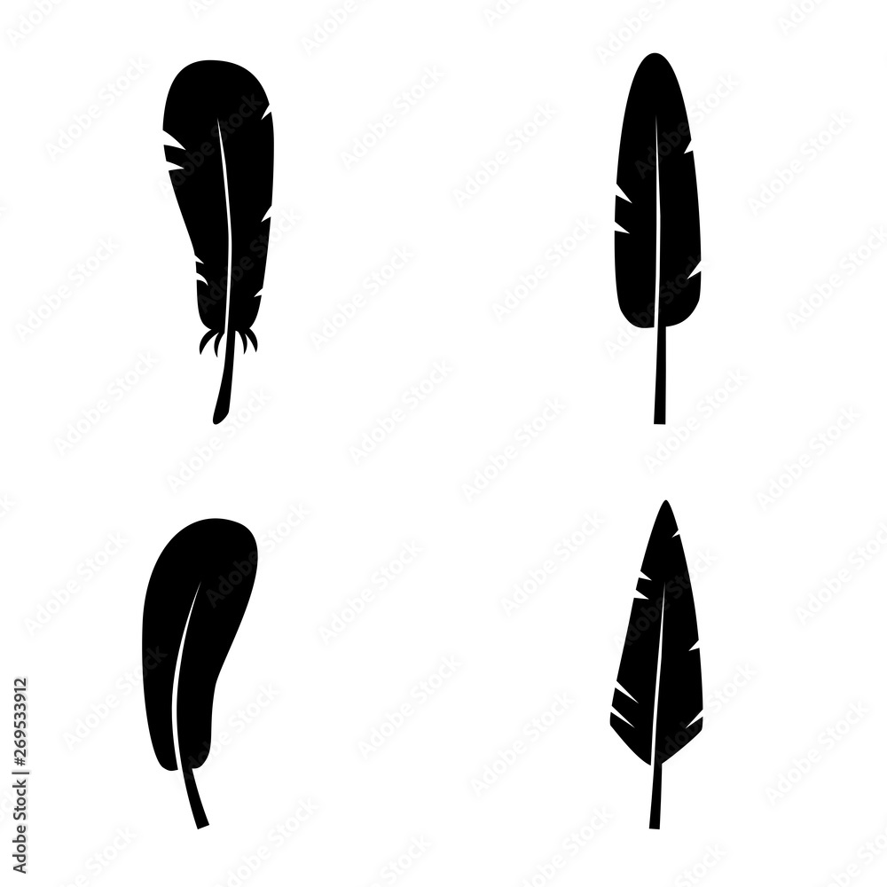 Feather vector icon set. Feather vector icon set.