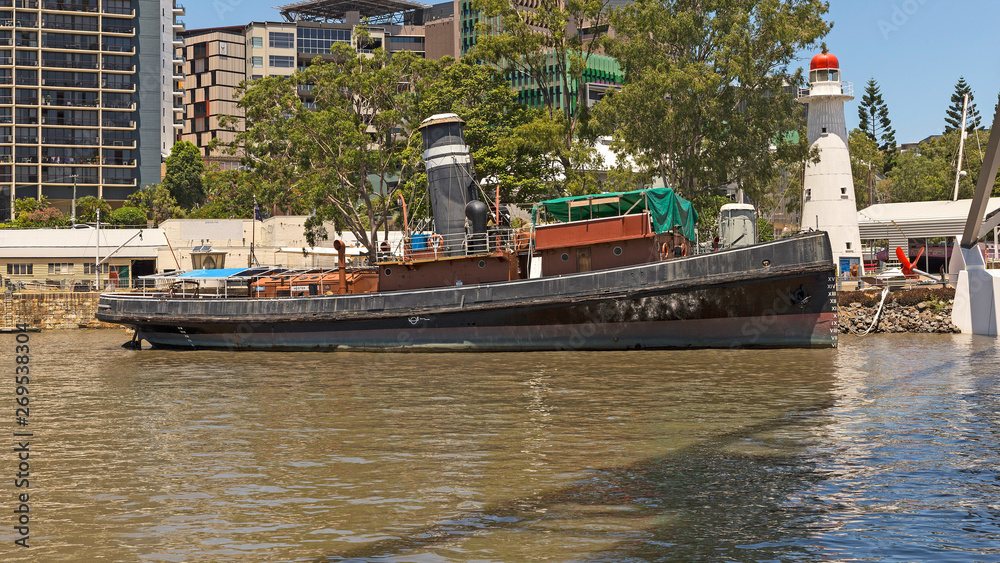 alter Dampfer auf dem Brisbane River