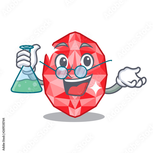 Professor ruby gems isolated with the character