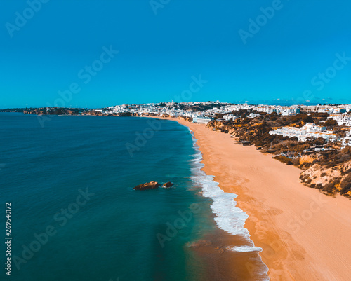 darken colored scene of beach at portugal © Robert Herhold
