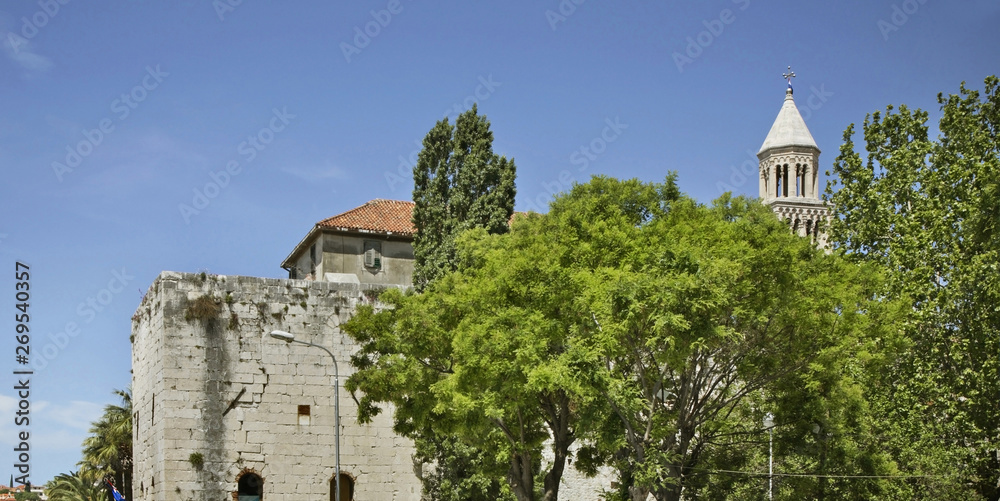 Fototapeta premium Market street in Split. Croatia