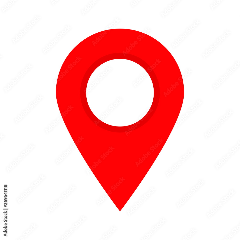 Red maps pin. Location map icon. Location pin. Pin icon vector. Red maps pin. Location map icon. Location pin. Pin icon vector.