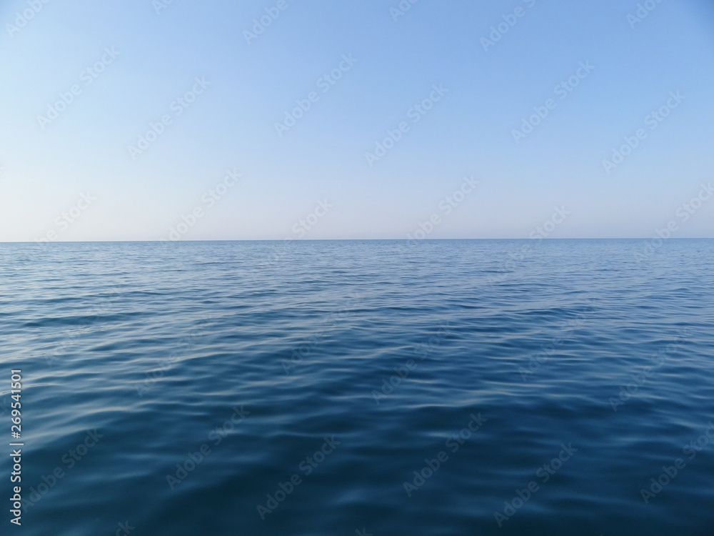 only sea and sky background