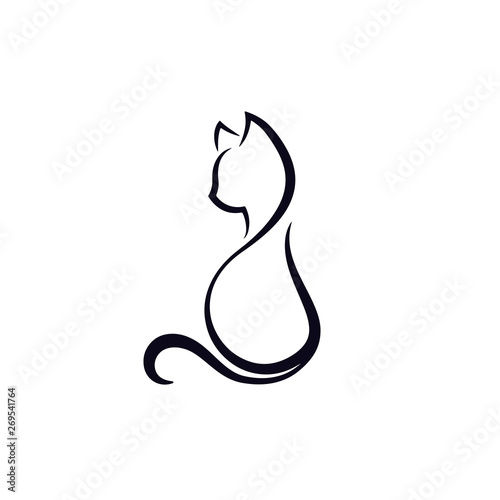 Cat simple silhouette
