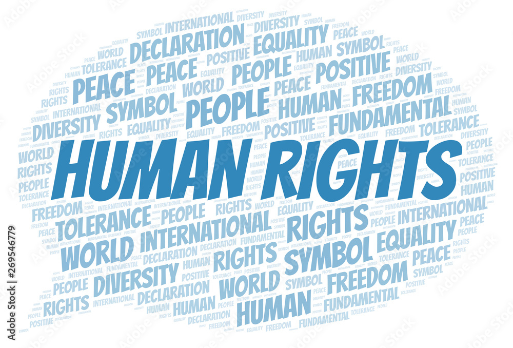 Human Rights word cloud. Wordcloud made with text only. Human Rights word cloud. Wordcloud made with text only.