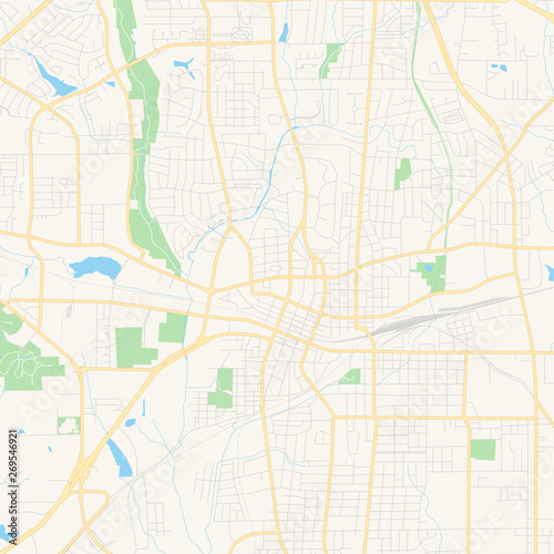 Empty vector map of Longview  Texas  USA