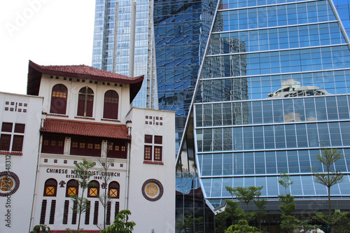 church (Telok Ayer Chinese Methodist Church) in Singapore photo