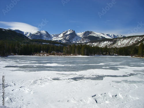 View on a frozen lake