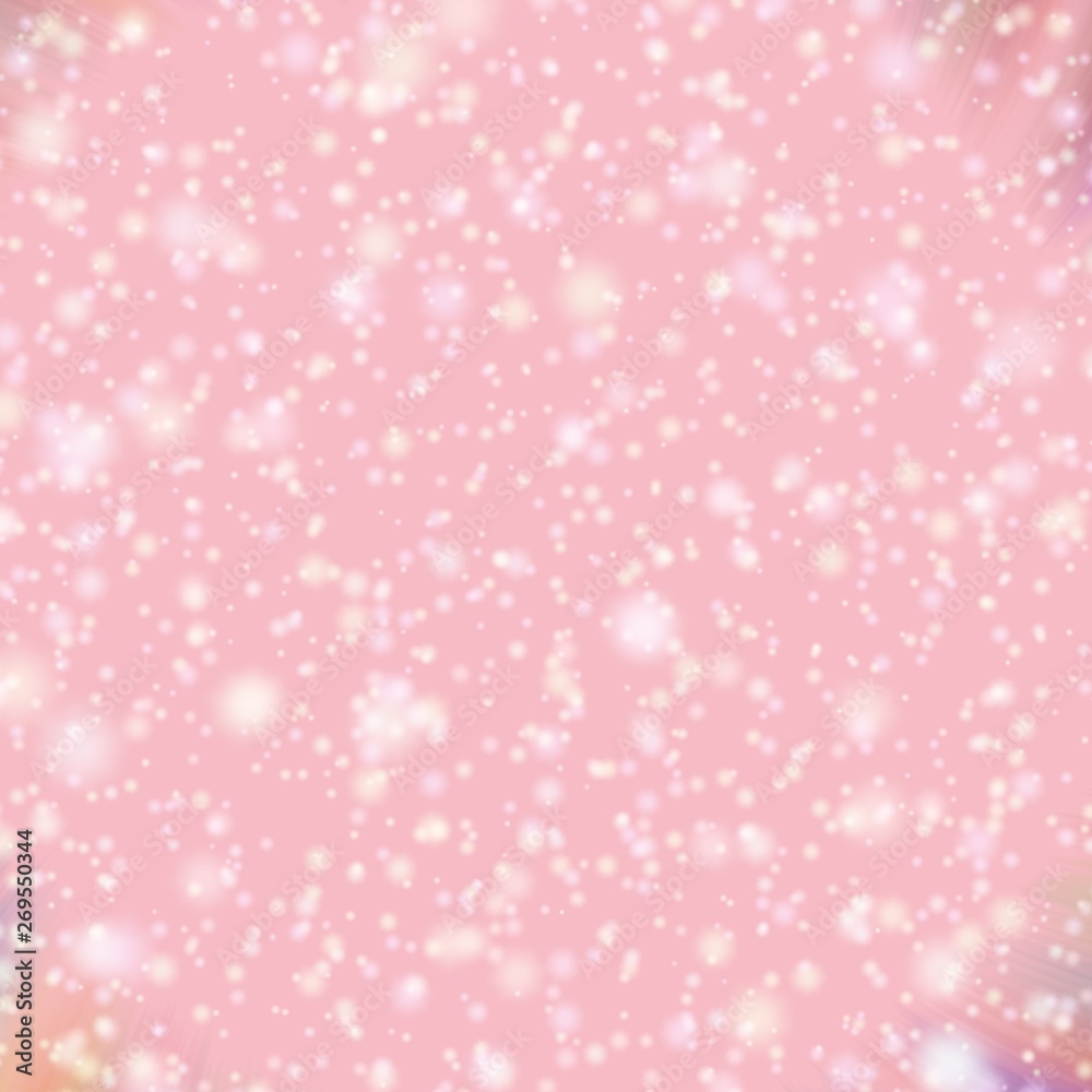 Shiny snowflakes blurred background in light blue pink colors Shiny snowflakes blurred background in light blue pink colors