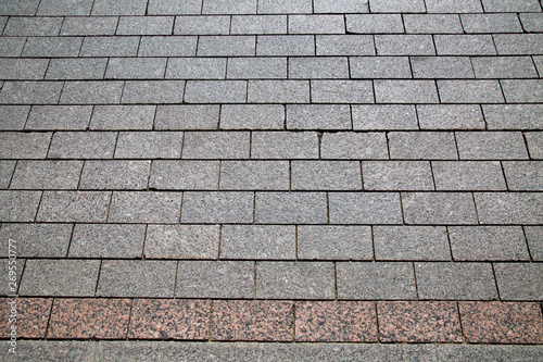 Wallpaper Mural View of the gray granite paving of rectangular shape. Texture backgrounds for Wallpaper graphics design Torontodigital.ca