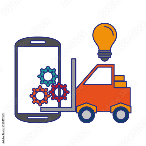 Smartphone operative system software vector illustration
