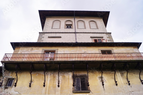 Detail of Villa Ambrogiana former psychiatric judicial hospital, Montelupo Fiorentino, Tuscany, Italy photo