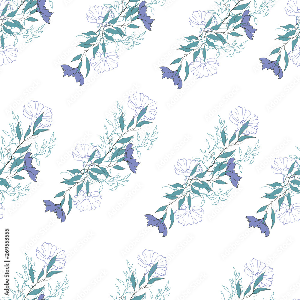 custom made wallpaper toronto digitalFloral background of delicate purple flowers. Vintage light texture for cards, tiles, invitations, greetings and advertising.