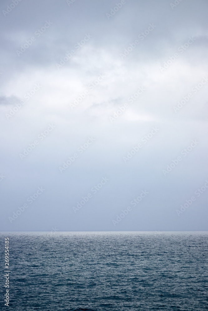 sea cloudy day and mysterious background