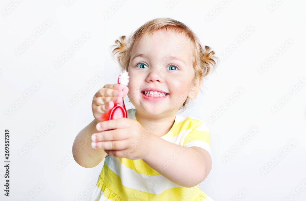 Child girl with toothbrush,cleaning tooth concept. Child girl with toothbrush,cleaning tooth concept.