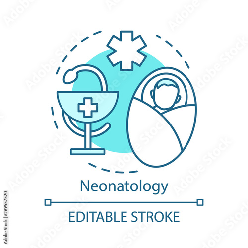 Neonatology concept icon