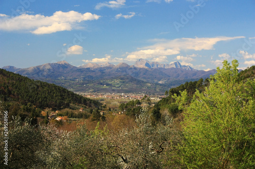 View of the mountains of the Dolomites