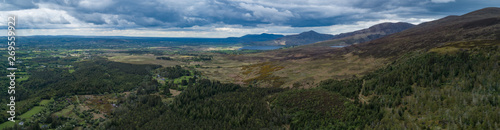 Aerial view of scenic Killarney national park landscape  in county Kerry, Ireland © Gabriel Cassan