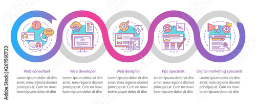 Wallpaper Mural Web consulting services vector infographic template Torontodigital.ca