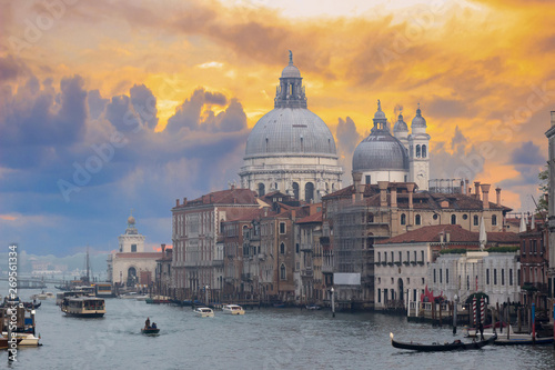 dramatic sky above Grand Canal in Venice © elvirkin