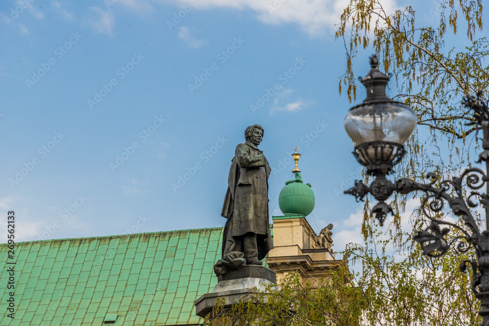 Fototapeta premium A typical view in Warsaw in Poland