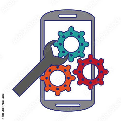 Smartphone operative system software vector illustration