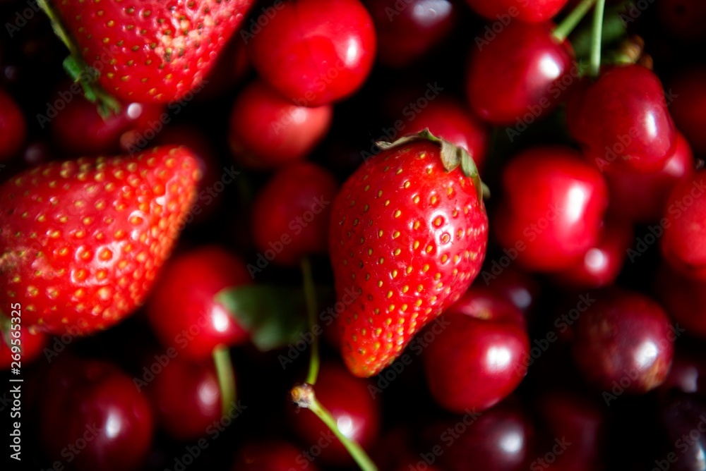 strawberries. strawberry fruits isolated