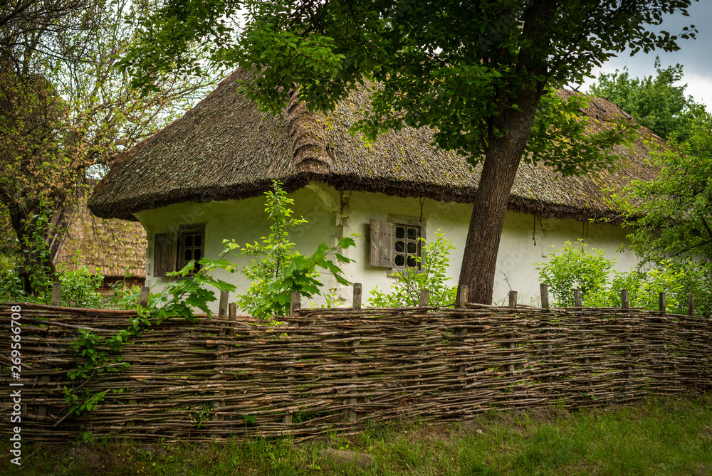 Old house in traditional ukrainian country village Old house in traditional ukrainian country village