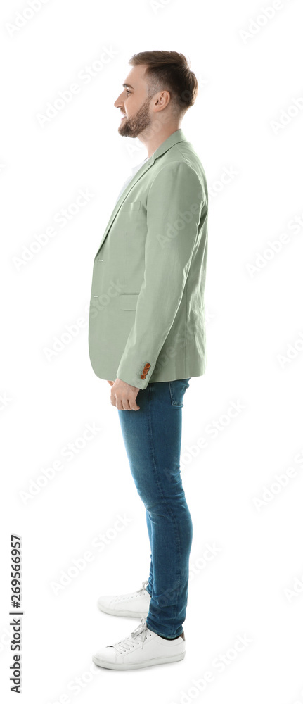 Full length portrait of young man on white background Full length portrait of young man on white background