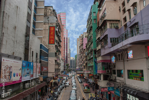 The busy streets of Kowloon in Hong Kong