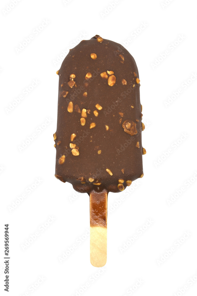 chocolate ice cream stick isolated on white chocolate ice cream stick isolated on white