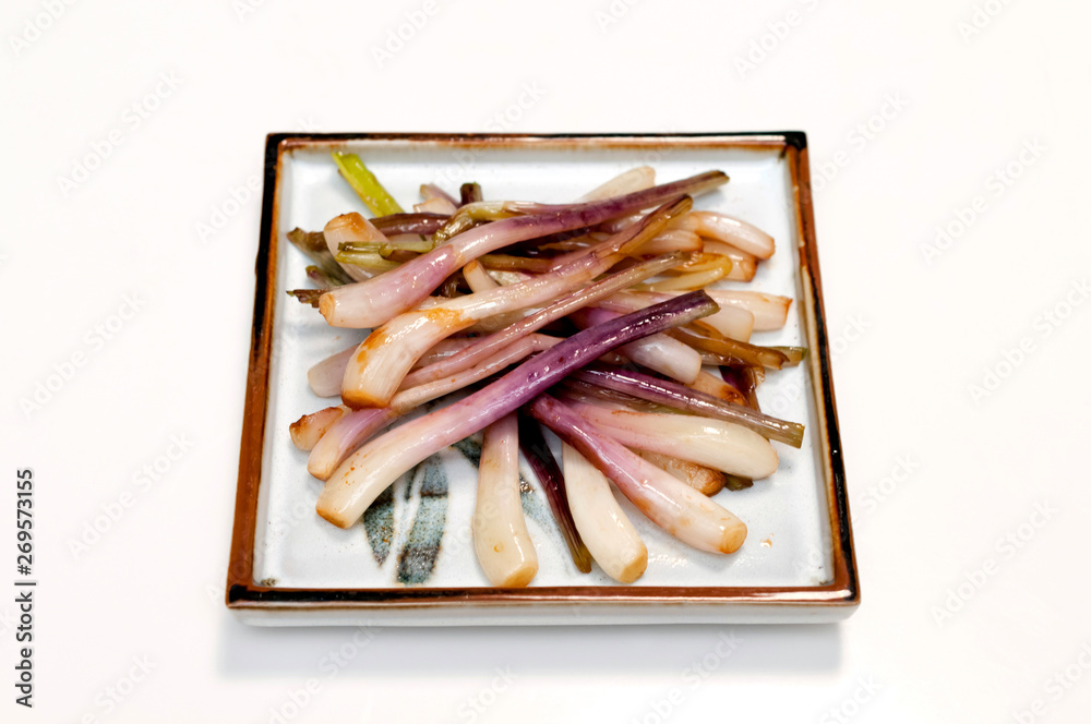 ラッキョウの炒め物