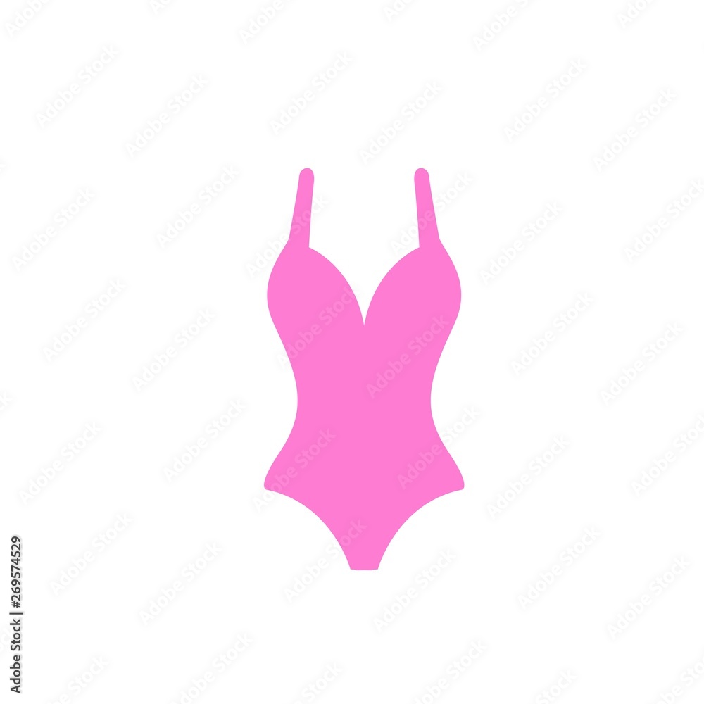 beach vacation symbol beach pink swimsuit icon. beach vacation symbol beach pink swimsuit icon.