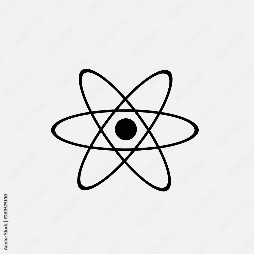 molecule icon isolated on white background molecule icon isolated on white background