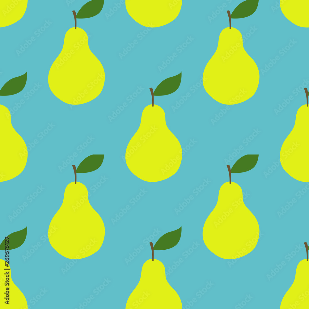 cute pear character seamless pattern cute pear character seamless pattern