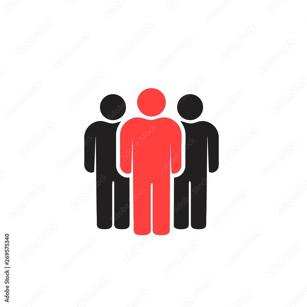 People icons set isolated on white background People icons set isolated on white background