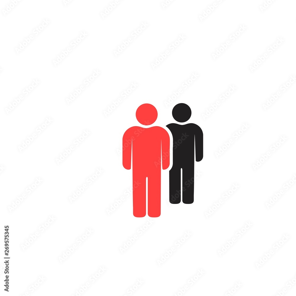 People Icon isolated on white background People Icon isolated on white background