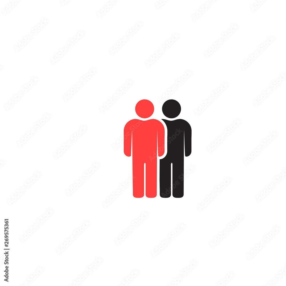 People icons set isolated on white background People icons set isolated on white background