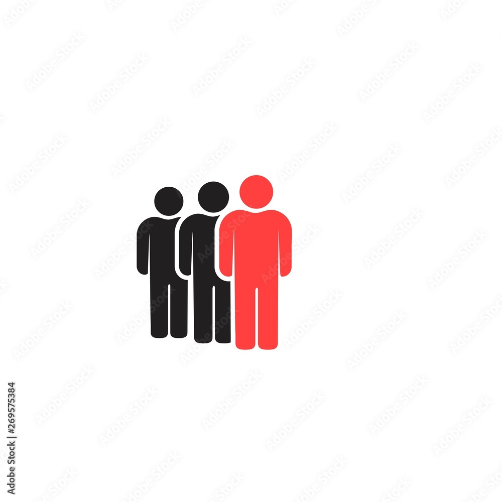 People icons set isolated on white background People icons set isolated on white background