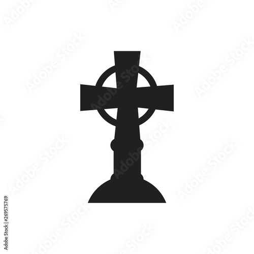Tombstone icon isolated on white background