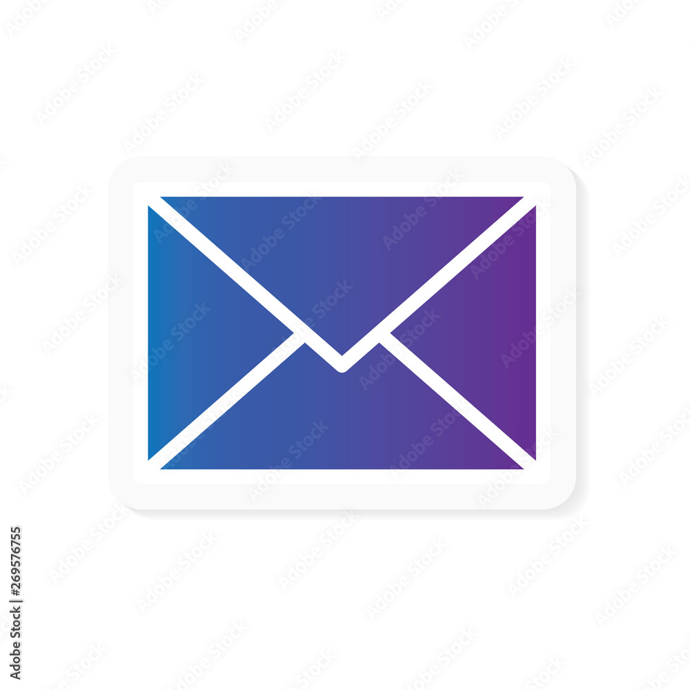 gradient envelope icon- vector illustration gradient envelope icon- vector illustration
