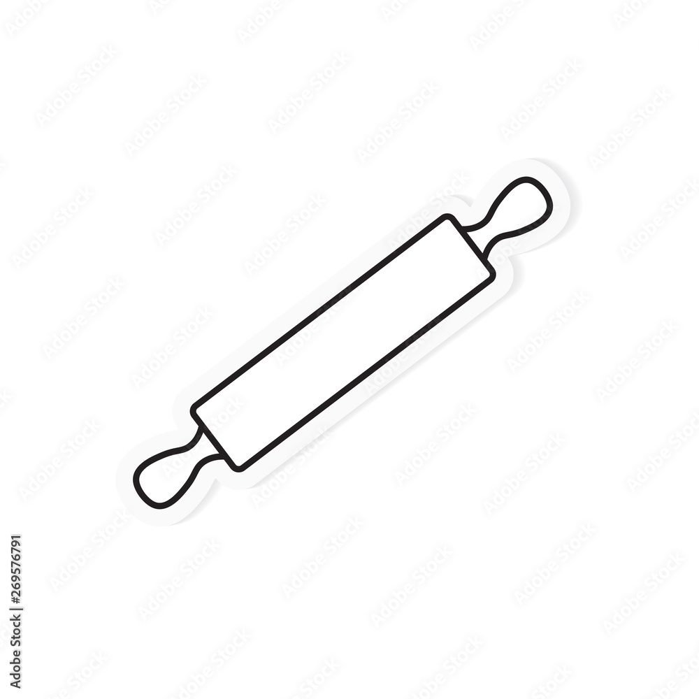 Fototapeta premium rolling pin icon- vector illustration