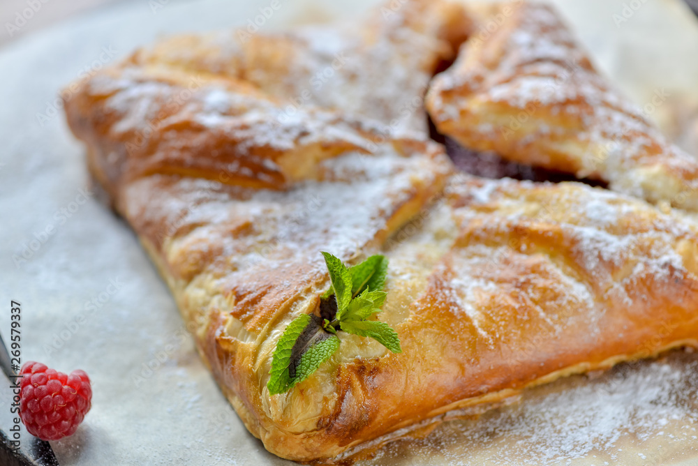 pastry with jam pastry with jam