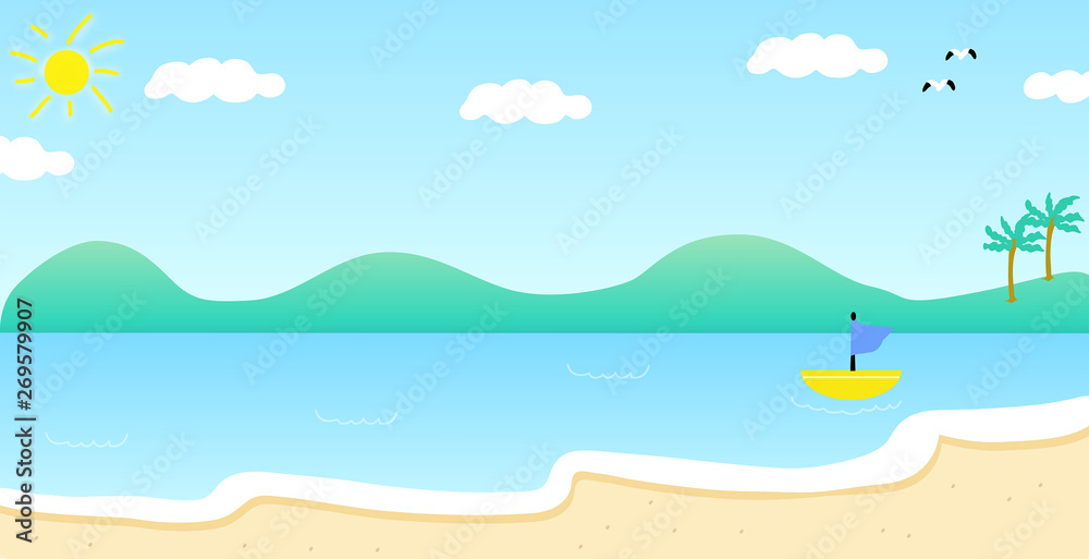 Obraz premium 夏の海 