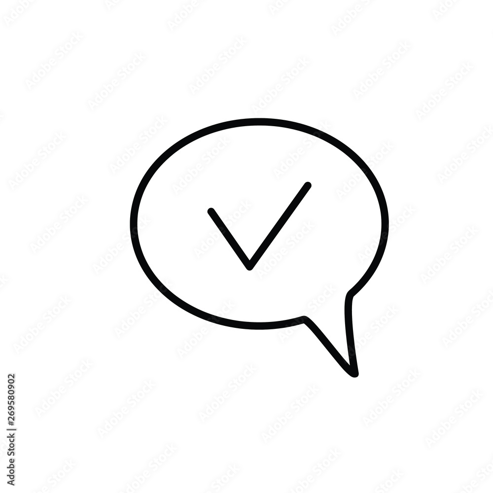 Message sent icon.Speech Bubble Chat