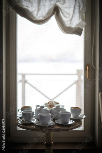 morning tea in a cafe by the window © Dikkens