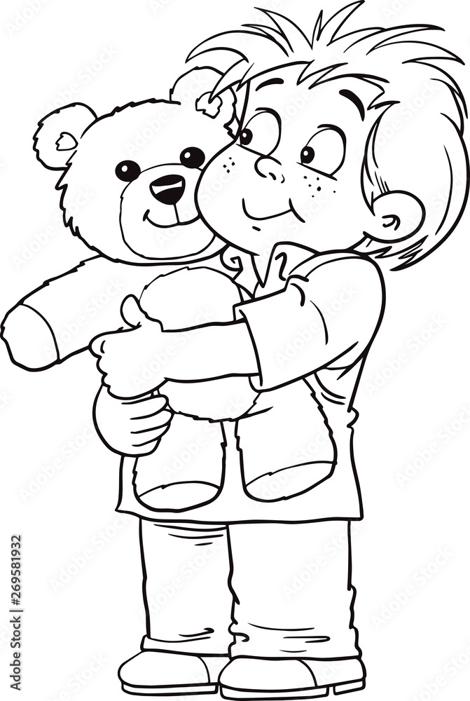 child and bear