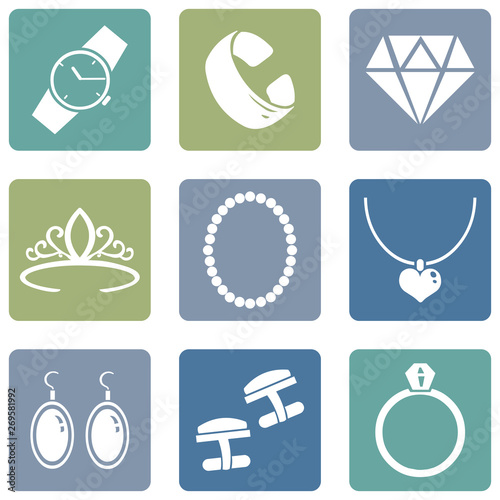 Vector Set of Jewellery Icons