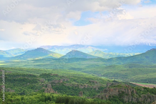 Belogradchick landscape cliffs in Bulgaria